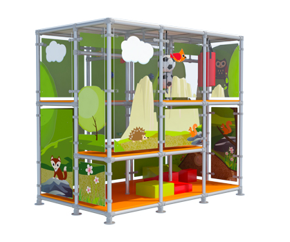 Modular play-structure indoor